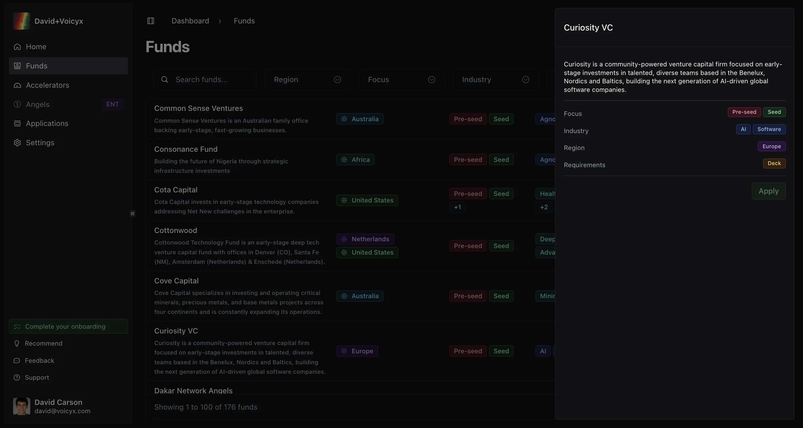 Portal interface